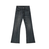 Hearujoy Summer Men's Flared jeans American style Retro Washed Water ripple design Fashion Trend Denim Pants 9C5603